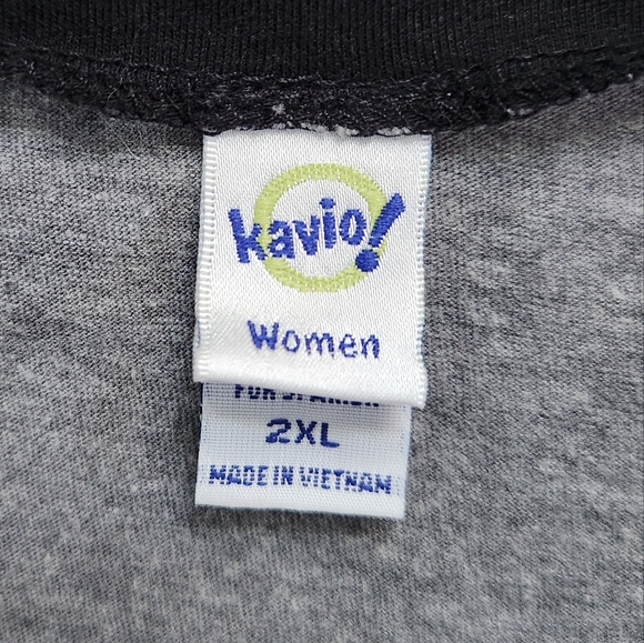 Kavio! Saved by the Grace of Southern Charm Graphic 3/4 Sleeve Jersey Tee Shirt - Picture 5 of 11